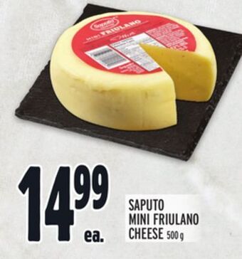 Metro Saputo mini friulano cheese offer