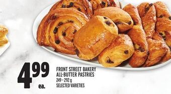 Metro Front street bakery all-butter pastries offer