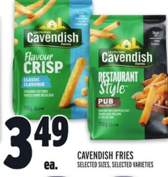 Metro Cavendish fries offer