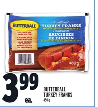 Metro Butterball turkey franks offer