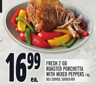 Metro Fresh 2 go roasted porchetta with mixed peppers offer