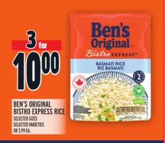 Metro Ben's original bistro express rice offer