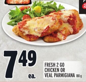 Metro Fresh 2 go chicken or veal parmigiana offer