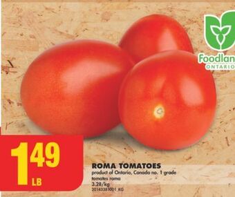 No Frills Roma tomatoes offer