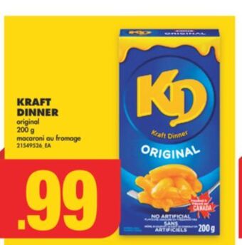 No Frills Kraft dinner, 200 g offer