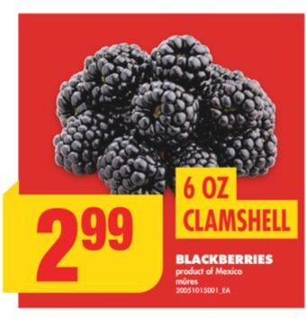 No Frills Blackberries, 6 oz clamshell offer