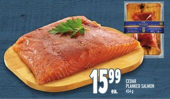 Metro Cedar planked salmon offer