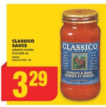 No Frills Classico sauce, 410/650 ml offer