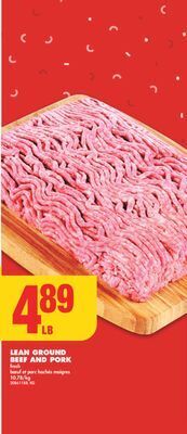No Frills Lean ground beef and pork offer