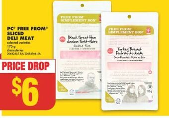 No Frills Pc free from sliced deli meat, 175 g offer