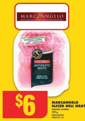 No Frills Marcangelo sliced deli meat, 100 g offer