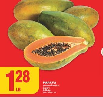 No Frills Papaya offer