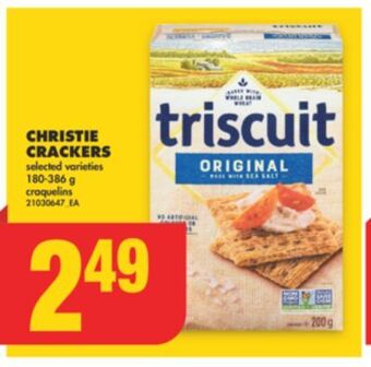 No Frills Christie crackers, 180-386 g offer