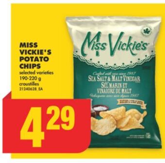 No Frills Miss vickie's potato chips, 190-220 g offer