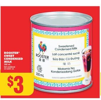 No Frills Rooster sweet condensed milk, 300 ml offer