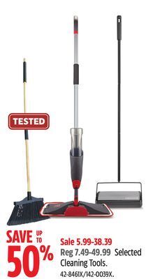 Canadian Tire Mastercraft selected cleaning tools offer