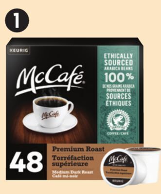 Canadian Tire Keurig mccafe k-cup pods offer