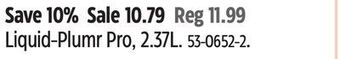 Canadian Tire Liquid-plumr pro, 2.37l offer