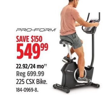 Canadian Tire Proform 225 csx bike offer