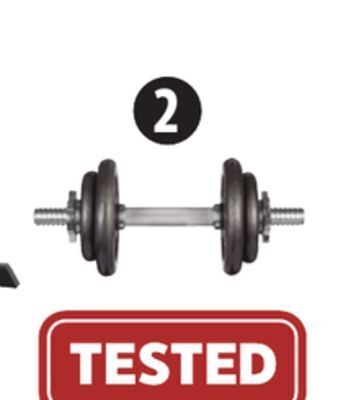Canadian Tire Cap adjustable 40-lb dumbbell set with case offer