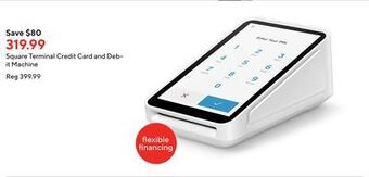Staples Square terminal credit card and debit machine offer