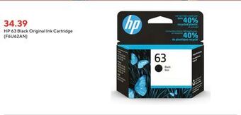 Staples Hp 63 black original ink cartridge (f6u62an) offer