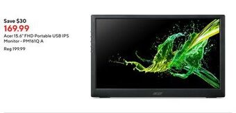 Staples Acer 15.6 fhd portable usb ips monitor - pm161q a offer