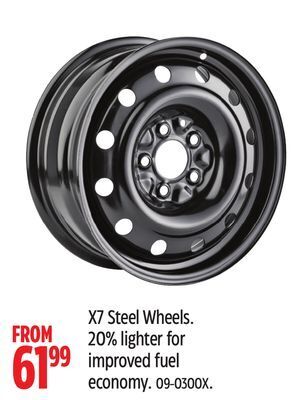 Canadian Tire X7 steel wheels offer