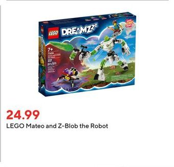 Staples Lego mateo and z-blob the robot offer