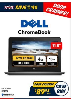 Big Daddy Closeouts Dell 11.6 chromebook offer