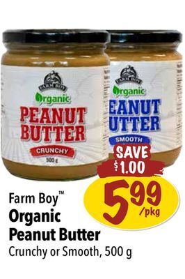 Farm Boy Farm boy organic peanut butter offer