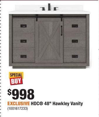 Home Depot Exclusive hdc 48 hawkley vanity offer