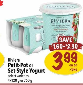Farm Boy Riviera petit-pot or set-style yogurt offer