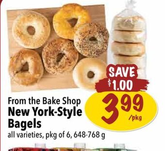Farm Boy New york-style bagels offer