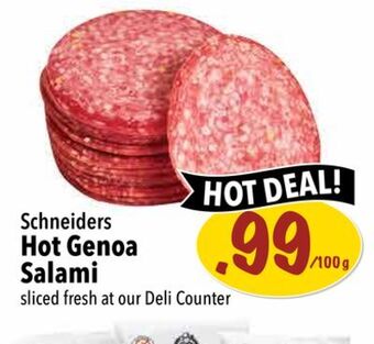 Farm Boy Schneiders hot genoa salami offer