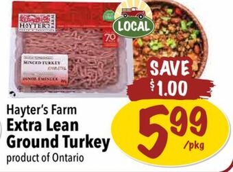 Farm Boy Hayter's farm extra lean ground turkey offer