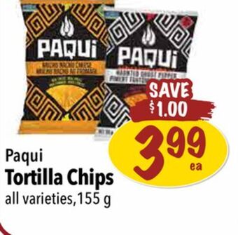 Farm Boy Paqui tortilla chips offer