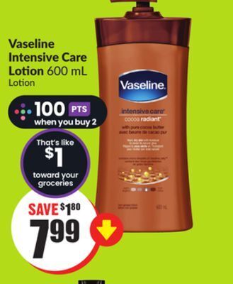 Chalo FreshCo Vaseline intensive care lotion 600 ml offer