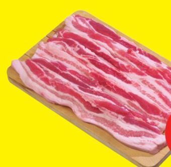 Chalo FreshCo Sliced pork belly 14.31/kg offer