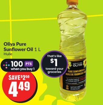 Chalo FreshCo Oliya pure sunflower oil 1 l offer