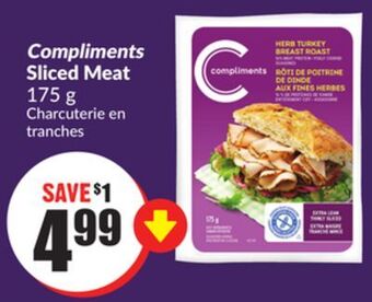 Chalo FreshCo Compliments sliced meat 175 g offer