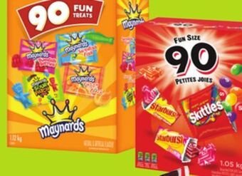 Chalo FreshCo Skittles starburst fun size 90 pk or maynards fun treats 90 pk offer