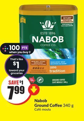 Chalo FreshCo Nabob ground coffee 340 g offer