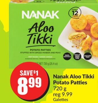 Chalo FreshCo Nanak aloo tikki potato patties 720 g offer