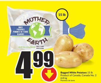 Chalo FreshCo Bagged white potatoes 15 lb product of canada, canada no. 2 6.8 kg offer