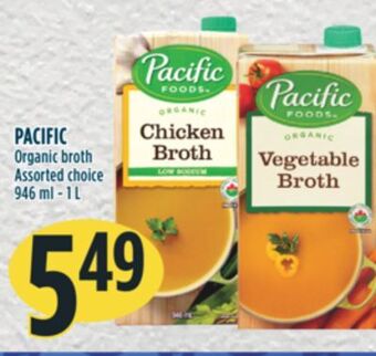 Marché Adonis Pacific organic broth offer
