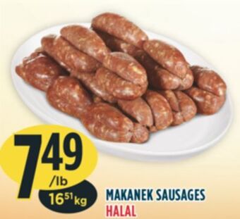 Marché Adonis Makanek sausages halal offer