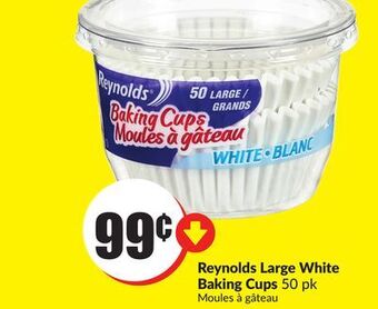 Chalo FreshCo Reynolds large white baking cups 50 pk offer