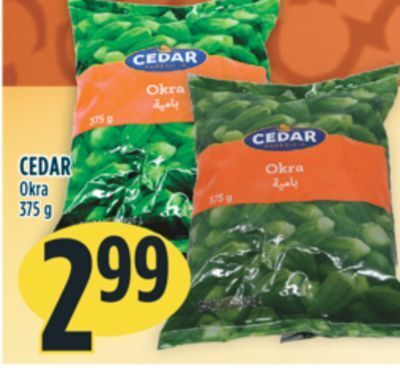 Marché Adonis Cedar okra offer