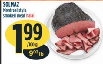 Marché Adonis Solmaz montreal style smoked meat halal offer